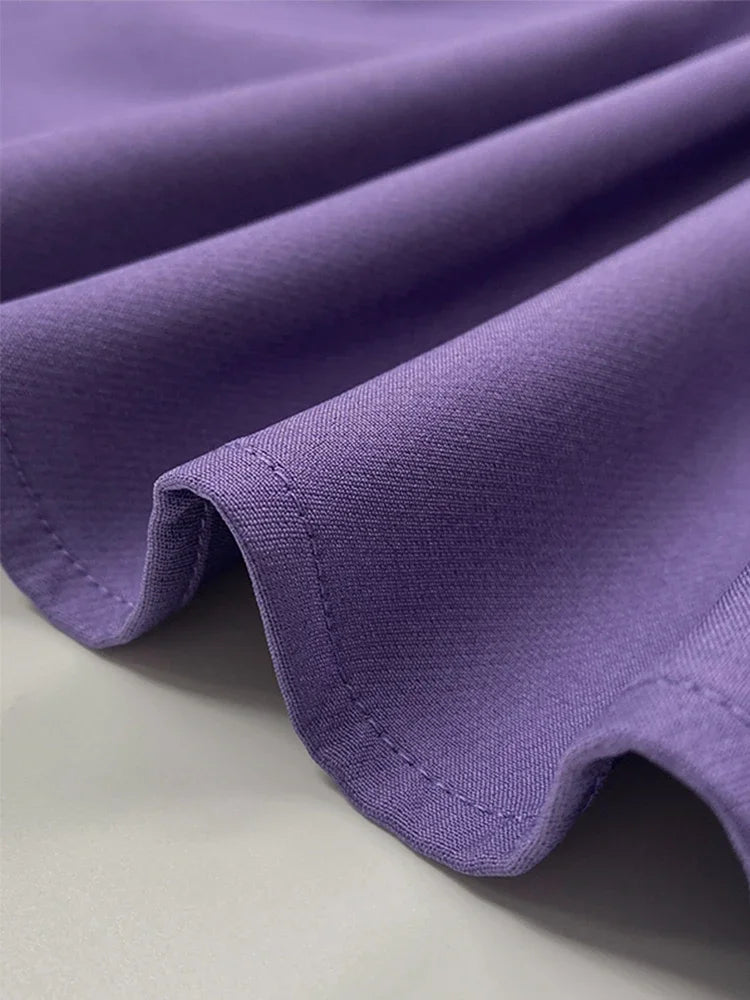 Long Dress for Women Fashion Summer Elegant Dresses 2025 New Round-Neck Puff Sleeves Pleated Party Evening Dress