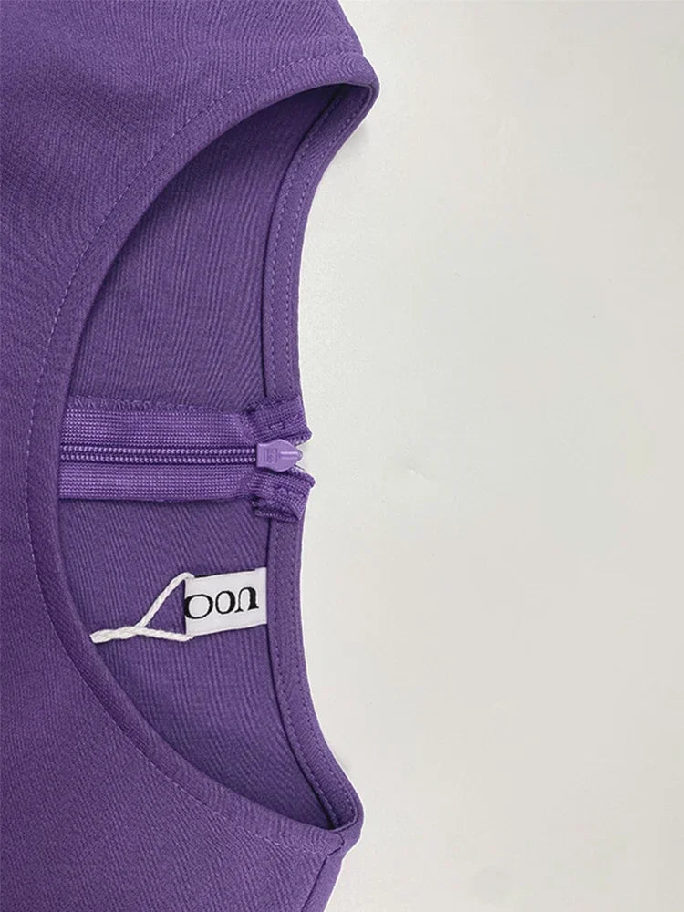 Beautyblue Long Dress for Women Fashion Summer Elegant Dresses 2025 New Round-Neck Puff Sleeves Pleated Party Evening Dress